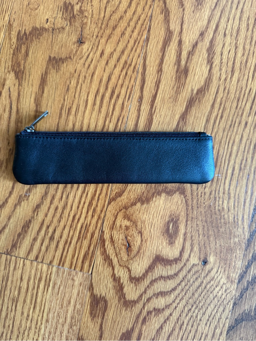 Sleek Black Zip Key & Card Pouch
